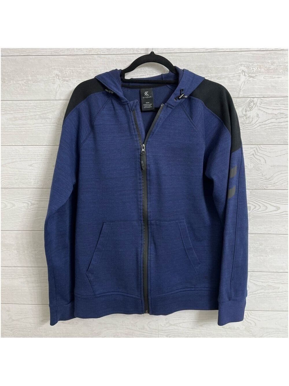 Kyodan Men’s Blue Zip Up Hood Sweatshirt. Size M